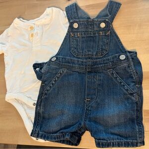 GAP White and Blue Kids Matching Set